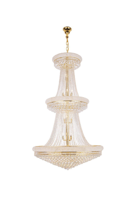Primo 38 Light Chandelier Gold-Large Chandeliers-Elegant Lighting-Lighting Design Store
