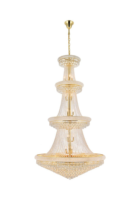 Primo 42 Light Chandelier Gold-Large Chandeliers-Elegant Lighting-Lighting Design Store