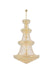 Primo 48 Light Chandelier Gold-Large Chandeliers-Elegant Lighting-Lighting Design Store