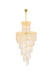 Spiral 41 Light Chandelier Gold-Large Chandeliers-Elegant Lighting-Lighting Design Store