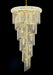Spiral 18 Light Chandelier Gold-Large Chandeliers-Elegant Lighting-Lighting Design Store