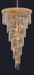 Spiral 22 Light Chandelier Gold-Large Chandeliers-Elegant Lighting-Lighting Design Store