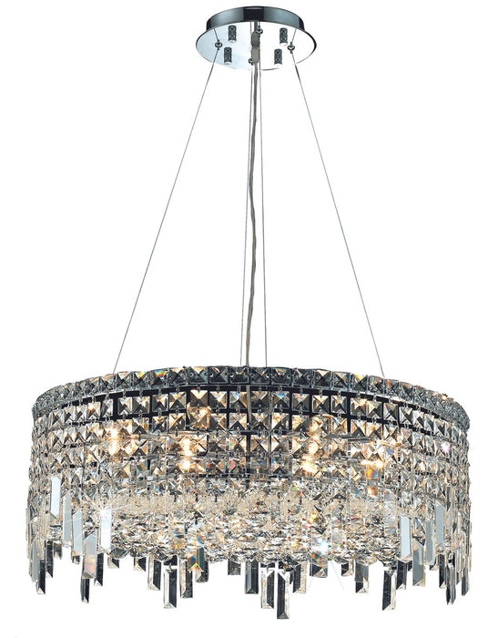 Maxime 12 Light Chandelier Chrome-Mid. Chandeliers-Elegant Lighting-Lighting Design Store