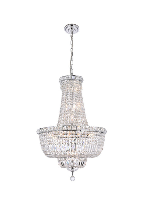 Tranquil 22 Light Chandelier Chrome-Mid. Chandeliers-Elegant Lighting-Lighting Design Store