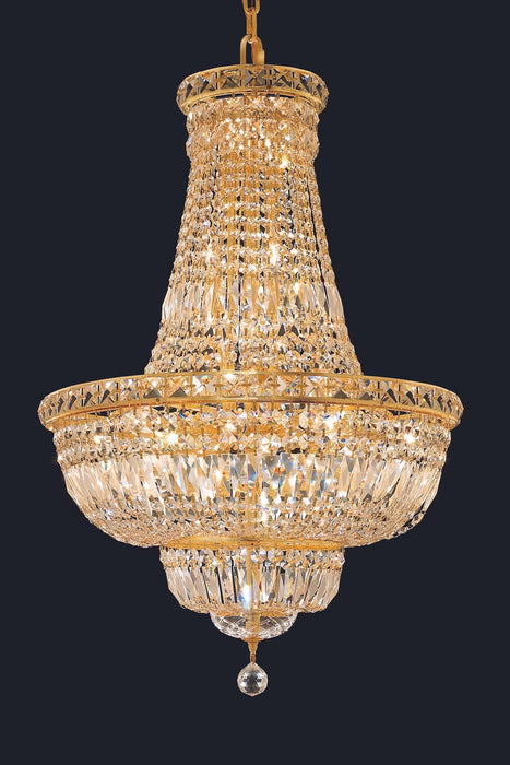 Tranquil 22 Light Chandelier Gold-Mid. Chandeliers-Elegant Lighting-Lighting Design Store