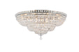 Tranquil 21 Light Flush Mount Chrome-Flush Mounts-Elegant Lighting-Lighting Design Store