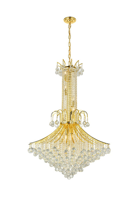 Toureg 16 Light Chandelier Gold-Large Chandeliers-Elegant Lighting-Lighting Design Store