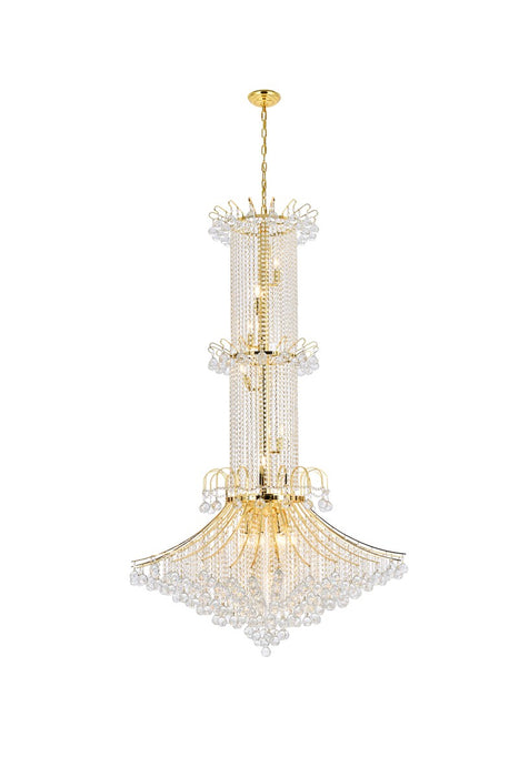 Toureg 20 Light Chandelier Gold-Large Chandeliers-Elegant Lighting-Lighting Design Store
