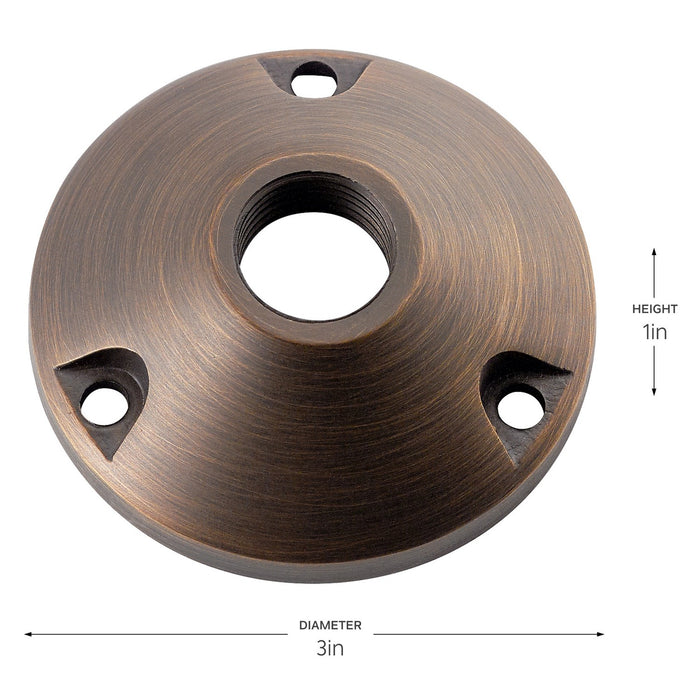 Kichler - 15493CBR - Round Mounting Base - Centennial Brass