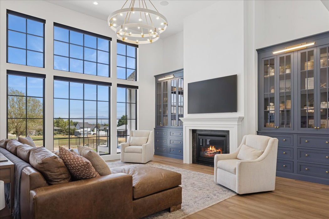 Delaney 20 Light Chandelier Matte Brass-Large Chandeliers-Capital Lighting-Lighting Design Store