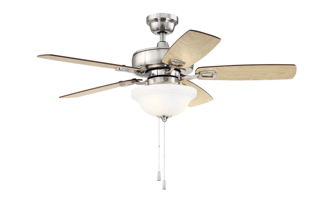 Craftmade - TCE42BNK5C1 - 42"Ceiling Fan - Twist N Click - Brushed Polished Nickel