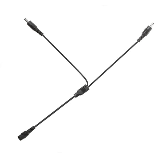 LED Plug 2 Way Splitter Wire Black