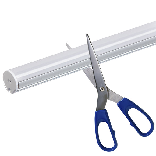 LED Round Track Anodized Alum 1`` Increments Anodized Aluminum