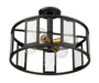 Nuvo Lighting - 60-6413 - Four Light Semi-Flush Mount - Payne - Midnight Bronze