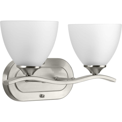 Laird Two Light Bath Bracket Brushed Nickel