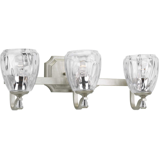 Anjoux Three Light Bath Silver Ridge