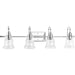 Progress Lighting - P300140-015 - Four Light Bath - Litchfield - Polished Chrome
