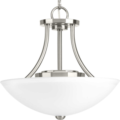 Gather Led LED Semi-Flush/Convertible Brushed Nickel