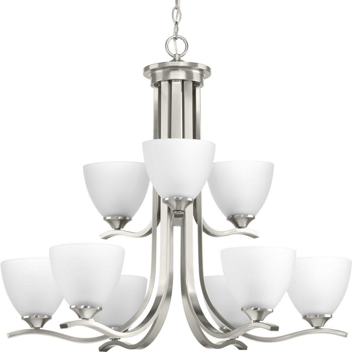Progress Lighting - P400064-009 - Nine Light Chandelier - Laird - Brushed Nickel