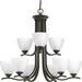 Progress Lighting - P400064-020 - Nine Light Chandelier - Laird - Antique Bronze