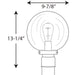 Progress Lighting - P540007-031 - One Light Post Lantern - Globe Lanterns - Black