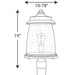 Progress Lighting - P540030-103 - One Light Post Lantern - Conover - Antique Pewter
