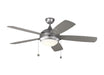 Generation Lighting - 5DIW52PBSD - 52" Ceiling Fan - Discus - Painted Brushed Steel