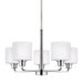 Generation Lighting - 3128805-962 - Five Light Chandelier - Canfield - Brushed Nickel