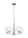 Generation Lighting - 3128805-962 - Five Light Chandelier - Canfield - Brushed Nickel