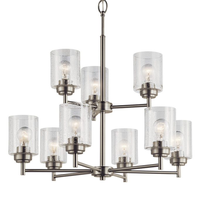 Kichler - 44031NI - Nine Light Chandelier - Winslow - Brushed Nickel