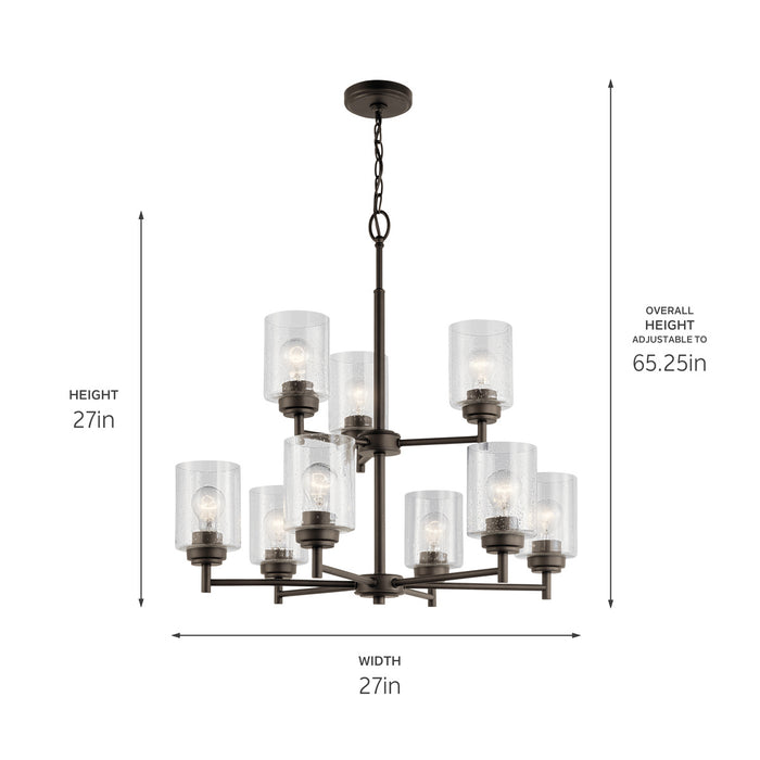 Kichler - 44031OZ - Nine Light Chandelier - Winslow - Olde Bronze