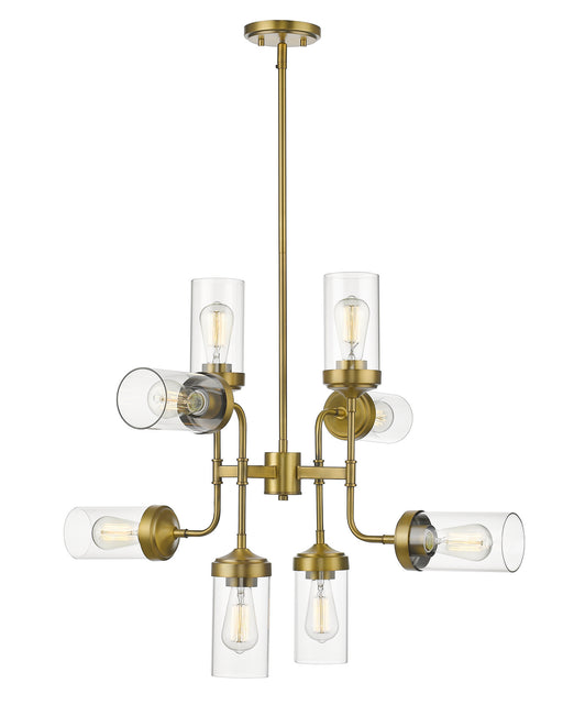Z-Lite - 617-8FB - Eight Light Chandelier - Calliope - Foundry Brass