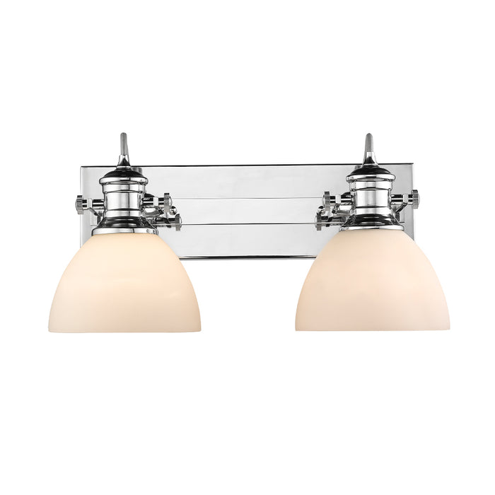 Golden - 3118-BA2 CH-OP - Two Light Bath Vanity - Hines - Chrome