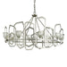 Hubbardton Forge - 105020-SKT-82-CR - Eight Light Chandelier - Gatsby - Vintage Platinum
