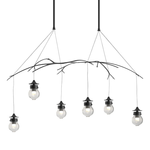 Kiwi Six Light Pendant Black