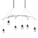 Hubbardton Forge - 136560-SKT-STND-10-ZM0565 - Six Light Pendant - Kiwi - Black