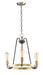 Maxim - 11733OIAB - Three Light Chandelier - Haven - Oil Rubbed Bronze / Antique Brass