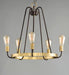 Maxim - 11735OIAB - Five Light Chandelier - Haven - Oil Rubbed Bronze / Antique Brass