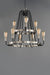 Maxim - 11737BKSN - Nine Light Chandelier - Haven - Black / Satin Nickel