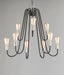 Maxim - 11737BKSN - Nine Light Chandelier - Haven - Black / Satin Nickel