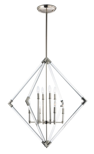Lucent Eight Light Pendant Polished Nickel
