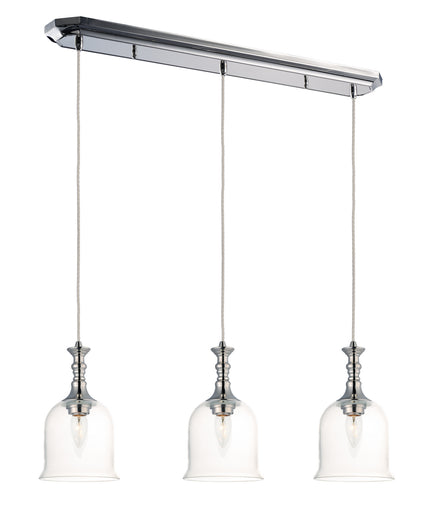 Centennial Three Light Pendant Polished Nickel