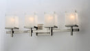 Maxim - 2154LNSN - Four Light Bath Vanity - Tetra - Satin Nickel