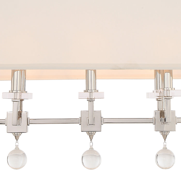 Crystorama - 8109-PN - Eight Light Chandelier - Paxton - Polished Nickel