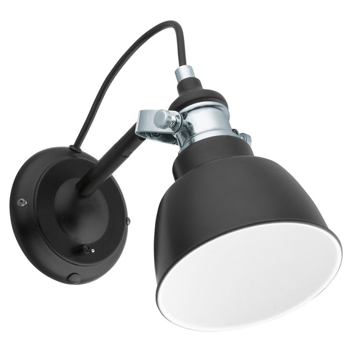 Eglo USA - 202504A - One Light Wall Mount - Thornford - Matte Black & Chrome