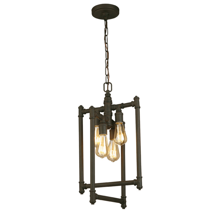 Eglo USA - 202836A - Four Light Pendant - Wymer - Matte Bronze
