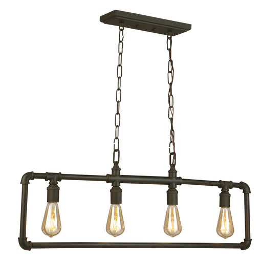 Eglo USA - 202847A - Four Light Pendant - Wymer - Matte Bronze