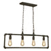 Eglo USA - 202847A - Four Light Pendant - Wymer - Matte Bronze