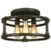 Eglo USA - 202849A - Three Light Ceiling Mount - Wymer - Matte Bronze