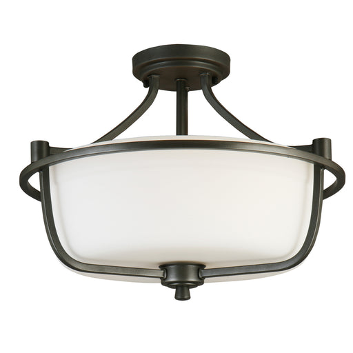 Mayview Three Light Ceiling Mount Graphite
